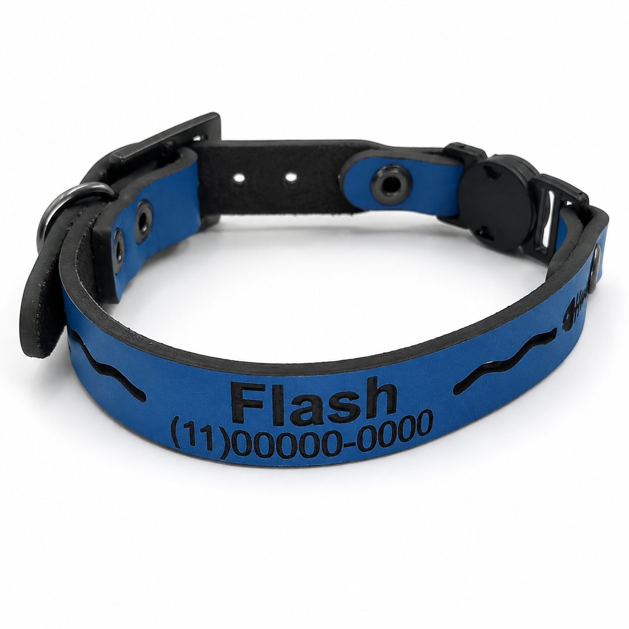 Coleira Personalizada Gato - Fecho Anti Enforcamento