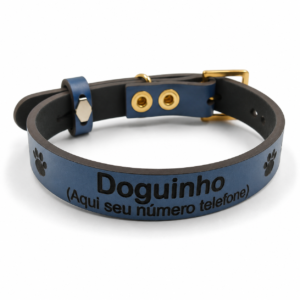Coleira Personalizada Cão Porte "PP"